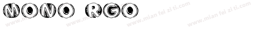 mono rgo字体转换